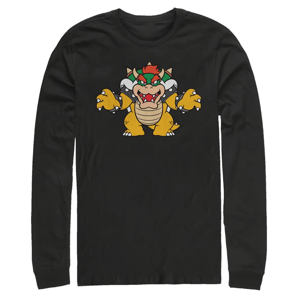 Nintendo Men's Just Bowser T-Shirt, 4X-Large, Black