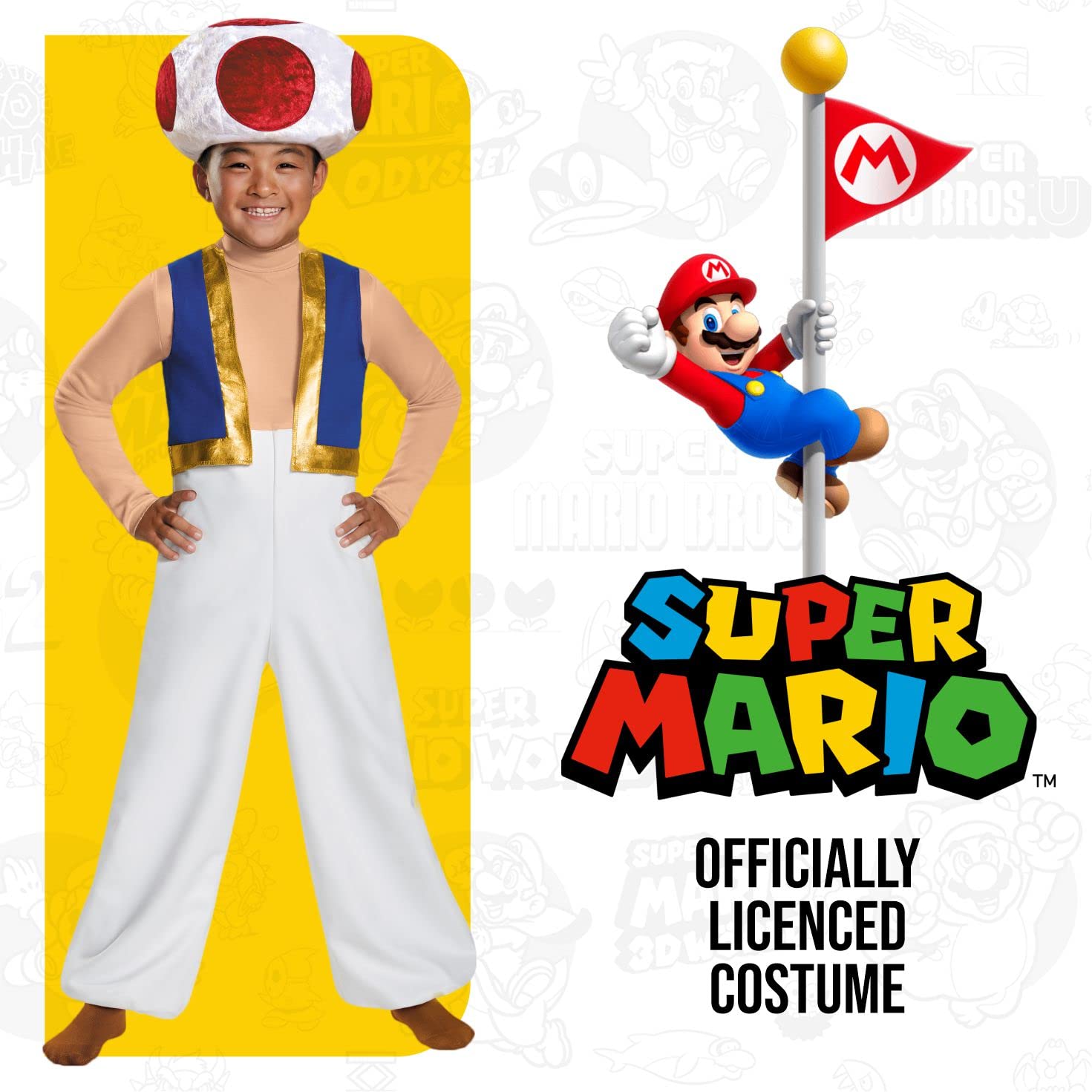 Toad Deluxe Costume, Large (10-12)