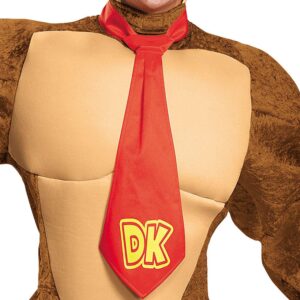 Disguise Men's Super Mario Donkey Kong Deluxe Costume, Brown, X-Large