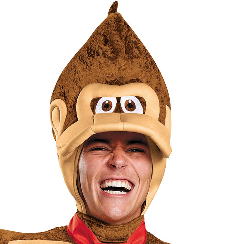 Disguise Men's Super Mario Donkey Kong Deluxe Costume, Brown, X-Large