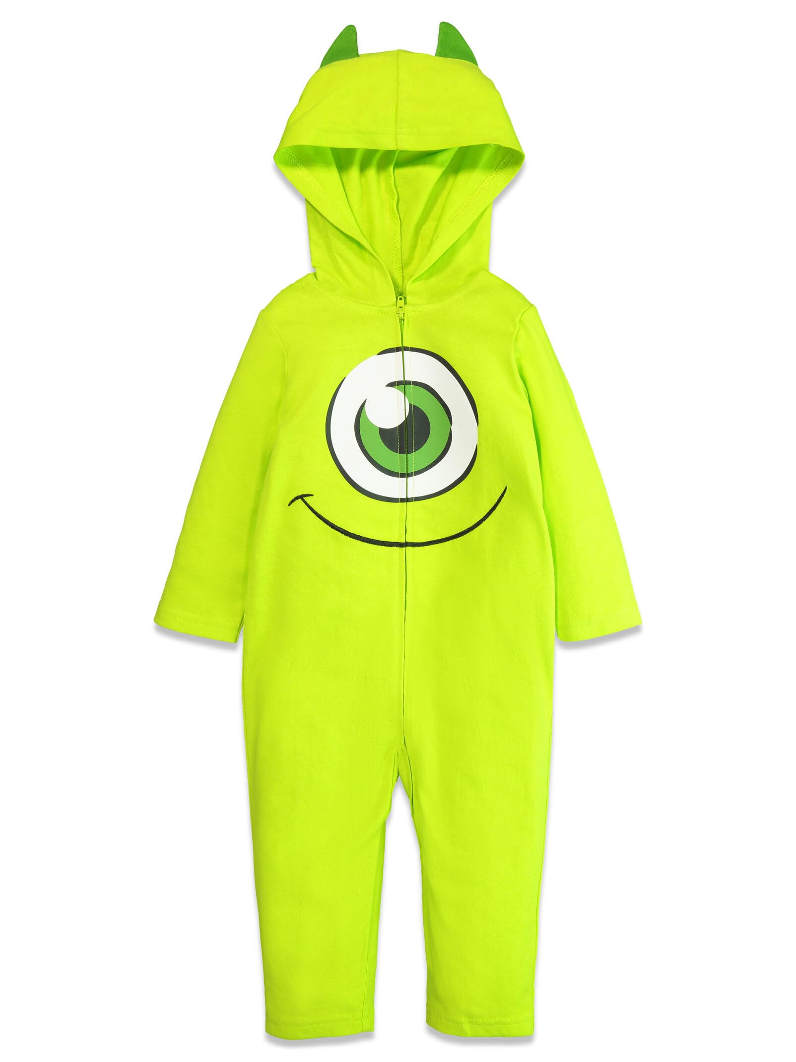 Disney Pixar Monsters Inc. Mike Wazowski Little Boys Cosplay Fur Coverall 7-8