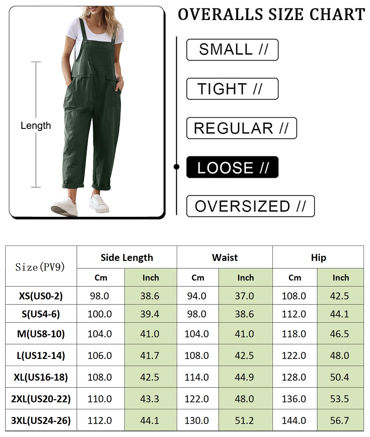 YESNO Women Long Casual Loose Bib Pants Overalls Baggy Rompers Jumpsuits with Pockets (XL PV9 Black)