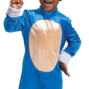 Disguise Sonic the Hedgehog Costume, Official Sonic Movie Costume and Headpiece, Toddler Size Small (2T)