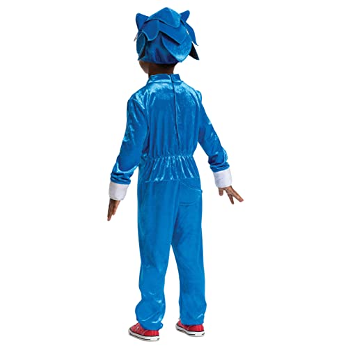 Disguise Sonic the Hedgehog Costume, Official Sonic Movie Costume and Headpiece, Toddler Size Small (2T)