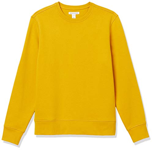 Amazon Essentials Men's Fleece Crewneck Sweatshirt (Available in Big & Tall), Gold, Medium