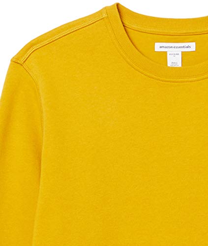 Amazon Essentials Men's Fleece Crewneck Sweatshirt (Available in Big & Tall), Gold, Medium