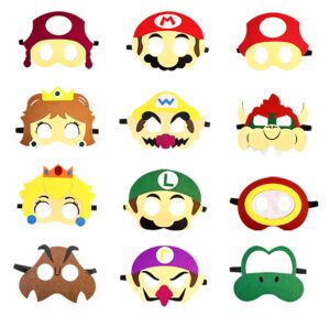 huangqh 12pcs cartoon game masks,theme party costume toy,role play, masquerade, costumes mask cosplay birthday gifts,fun gift boys girls.