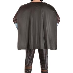 Jazwares STAR WARS Deluxe Adult Mandalorian Costume, Mens Halloween Costume - Officially Licensed 2X