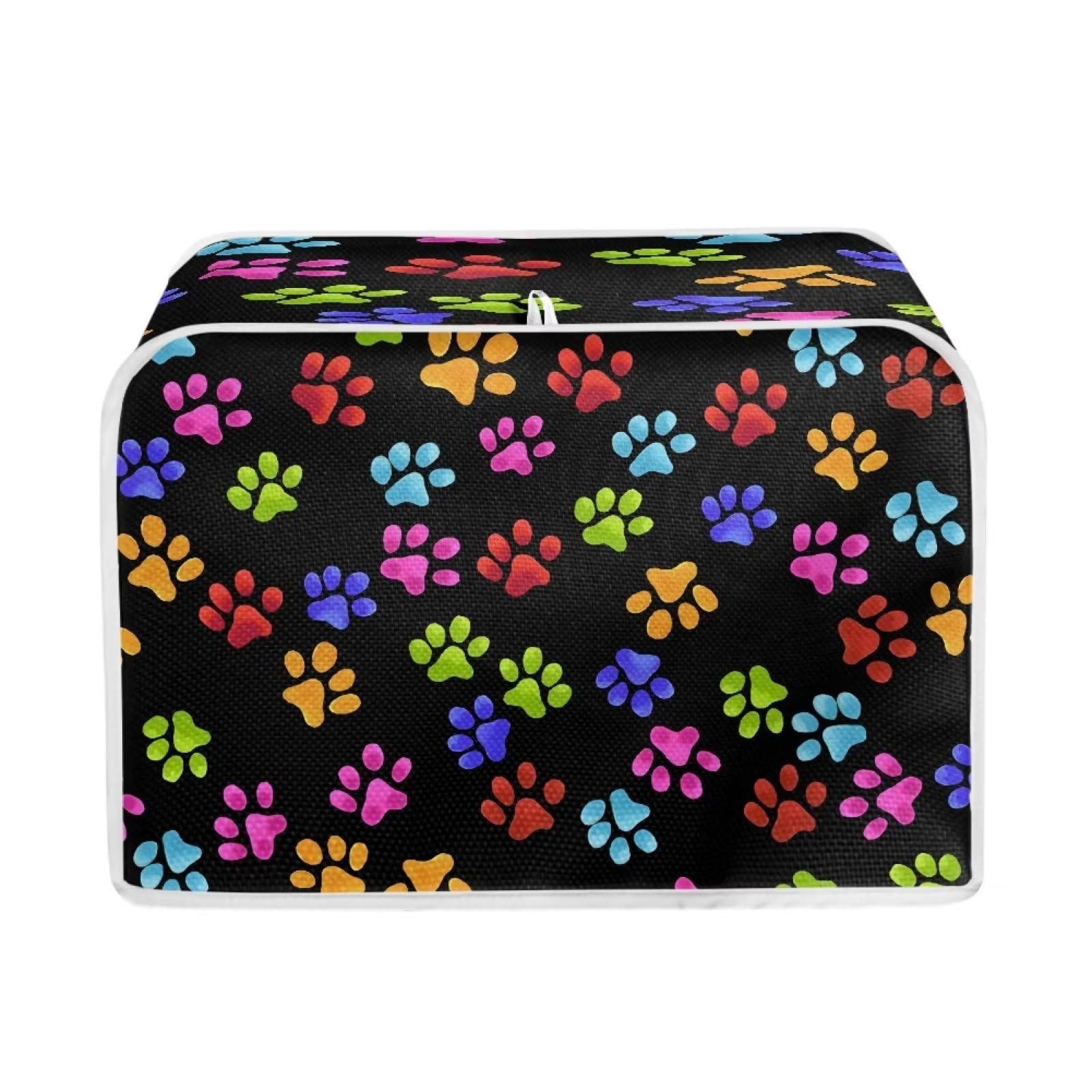 Psesaysky Paw Toaster Covers Dust Cover Kitchen Home, Waterproof Kitchen Small Appliance Covers Bread Maker Oven Fit Most 2 Slice Toaster