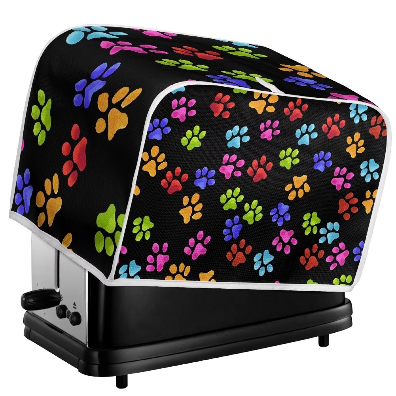 Psesaysky Paw Toaster Covers Dust Cover Kitchen Home, Waterproof Kitchen Small Appliance Covers Bread Maker Oven Fit Most 2 Slice Toaster