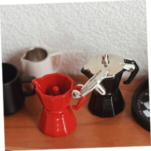 COHEALI decor coffee pot coffee makers Mini Coffee Machine Model Micro-scene Adornment Mini Kitchen Coffee Machine Mini House Appliances household Accessories furniture Ob11 alloy