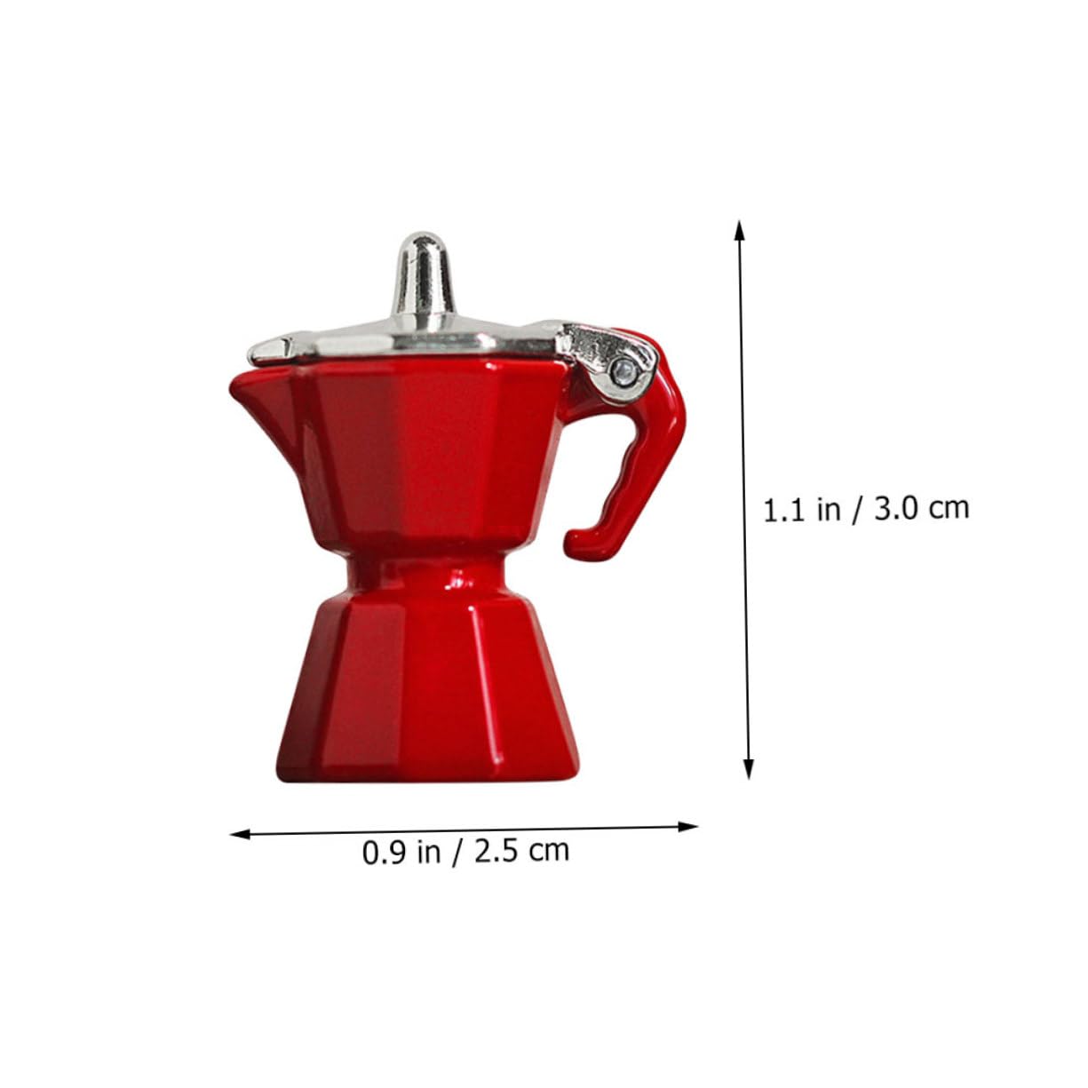 COHEALI decor coffee pot coffee makers Mini Coffee Machine Model Micro-scene Adornment Mini Kitchen Coffee Machine Mini House Appliances household Accessories furniture Ob11 alloy