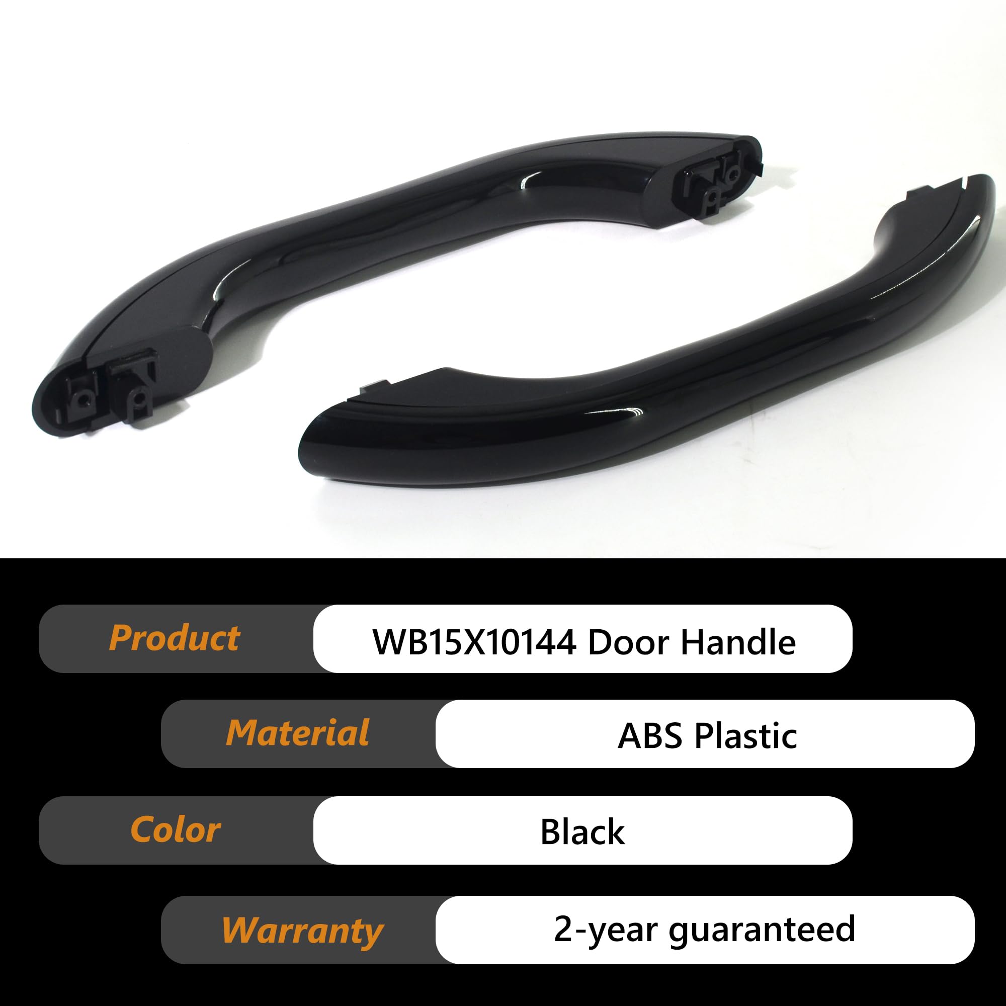 GYOFFULL WB15X10144 Microwave Door Handle Black Compatible with GE Microwaves Replaces AP3792823,1085689, AH952973 Oven Replacement Parts Kitchen Appliance Accessories