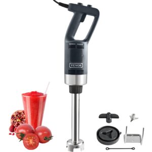 vevor commercial immersion blender, 750w 12" heavy duty hand mixer, variable speed kitchen stick mixer with 304 stainless steel blade, multi-purpose portable mixer for soup, smoothie, puree, baby food