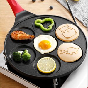 Keppy Pancake Maker Pan - Griddle Pancake Pan Molds for Kids Nonstick Pancake Griddle Pan with 7 Animal Shapes