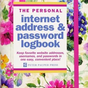 Peony Garden Internet Address & Password Logbook