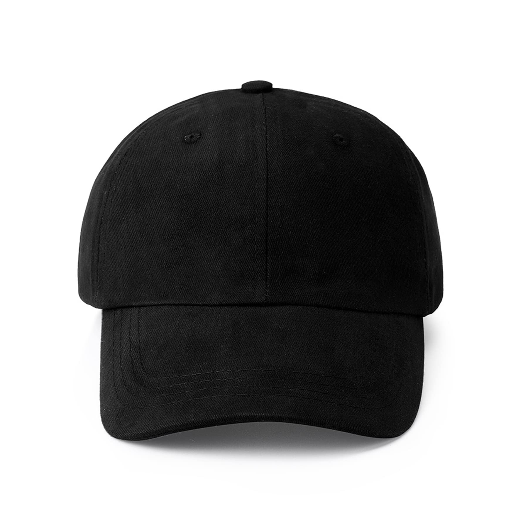 NPQQUAN Original Classic Low Profile Baseball Cap Golf Dad Hat Adjustable Cotton Hats Men Women Unconstructed Plain Cap Black