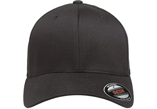 Flexfit Men's Athletic Baseball Fitted Cap, Black, S/M