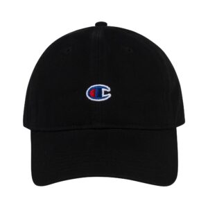 champion unisex adult ameritage dad adjustable cap headband, dark black, one size us