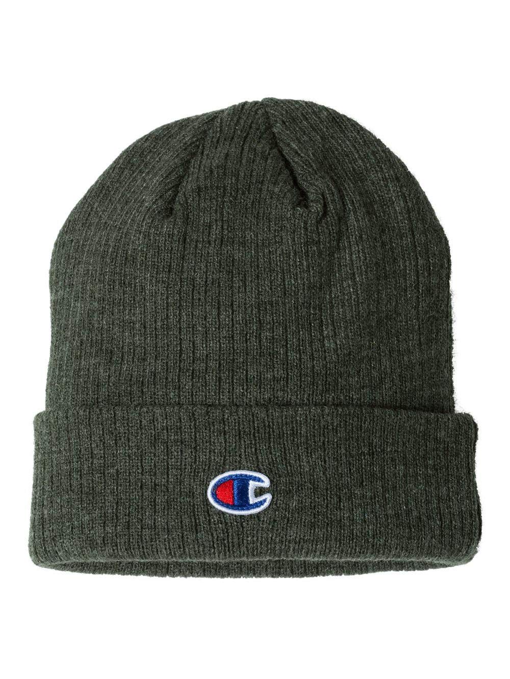 Champion Ribbed Knit Cap One Size Heather Forest