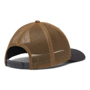 Columbia Mesh Snap Back Hat, Ball Cap, One Size, Delta/Shark/Mt Hood Cicle Patch, One Size