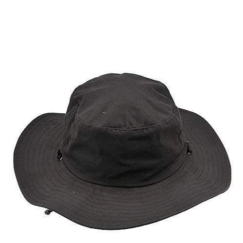 Quiksilver mens Bushmaster Sun Protection Floppy Visor Bucket Hat, Black, Large-X-Large US