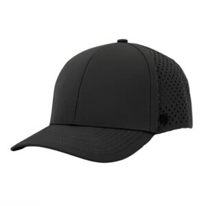 ankor ultra performance baseball hat | water & sweat resistant | breathable | golf | boat | beach | lake | workout | fishing |everyday | minimalist | men and women (black)