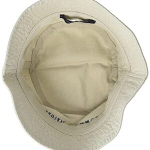 Tommy Hilfiger mens Established Bucket Hat, Stone as Core, Large US