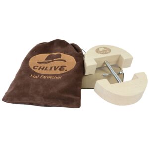 CHLIVE Fitted Hat Stretcher Adjustable -One Size Fits All Cap,Solid Wood & Heavy Duty Unisex Hat Jack Stretcher