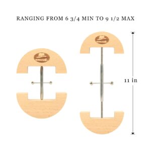 CHLIVE Fitted Hat Stretcher Adjustable -One Size Fits All Cap,Solid Wood & Heavy Duty Unisex Hat Jack Stretcher