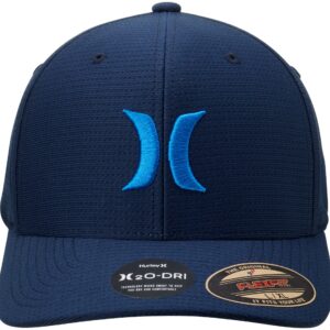 Hurley Men's Caps - H2O Dri Pismo Curved Bill Baseball Hats for Men (S-XL), Size Small-Medium, Blue