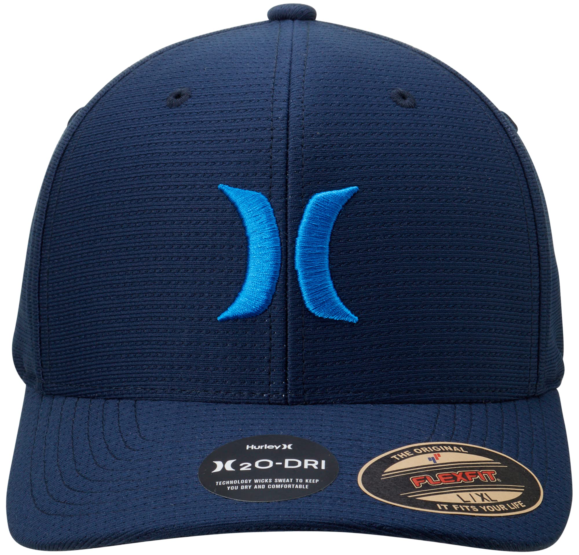 Hurley Men's Caps - H2O Dri Pismo Curved Bill Baseball Hats for Men (S-XL), Size Small-Medium, Blue