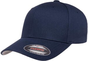 flexfit mens cotton twill fitted baseball cap, navy, large-x-large us