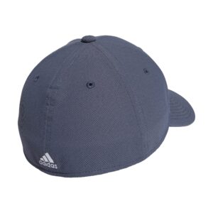 adidas Men's Release 3 Structured Stretch Fit Cap, Onix Grey/Light Onix Grey/White, Large-X-Large