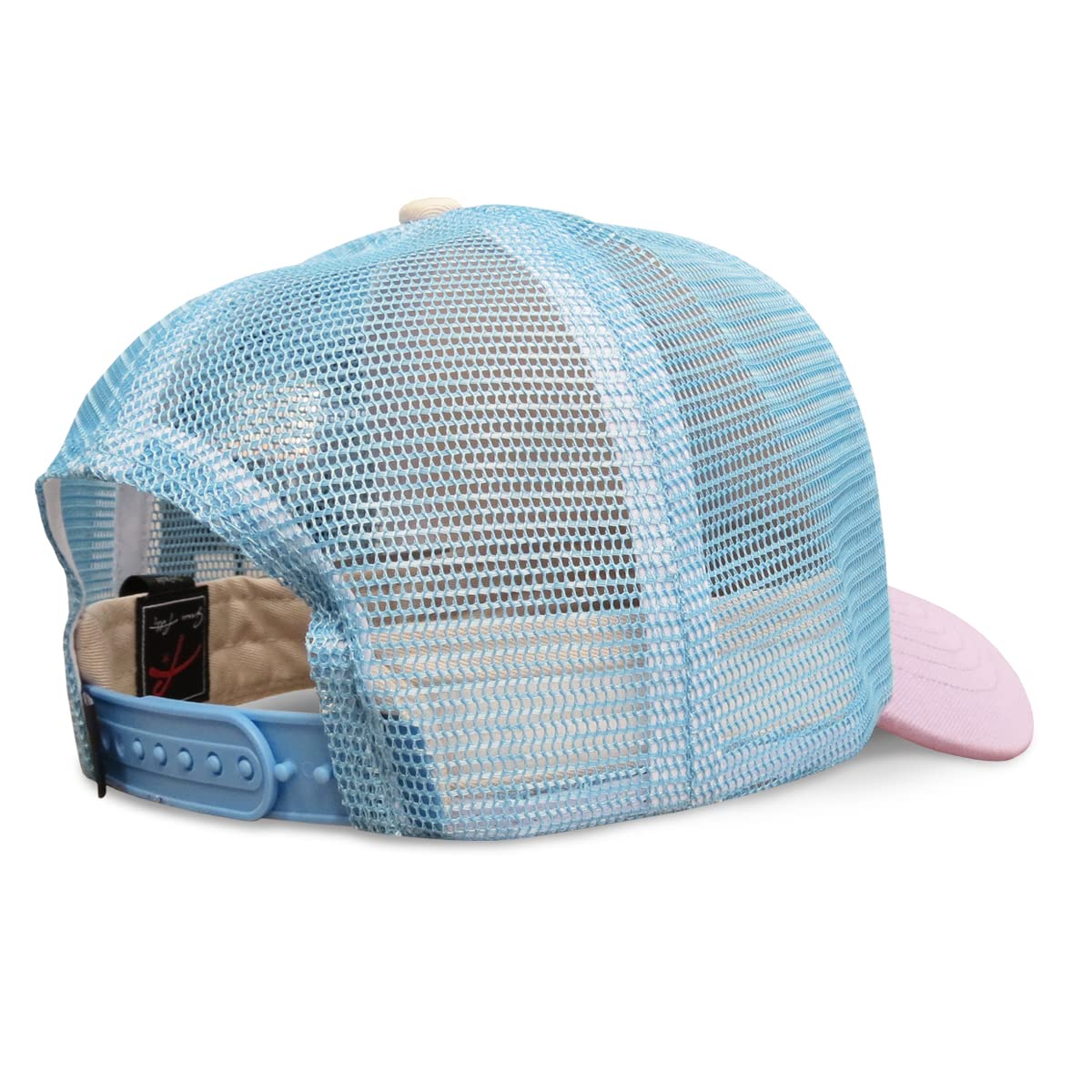 Grace Folly Beach Trucker Hats for Women- Snapback Baseball Cap for Summer (Classic Blue & Lavender)