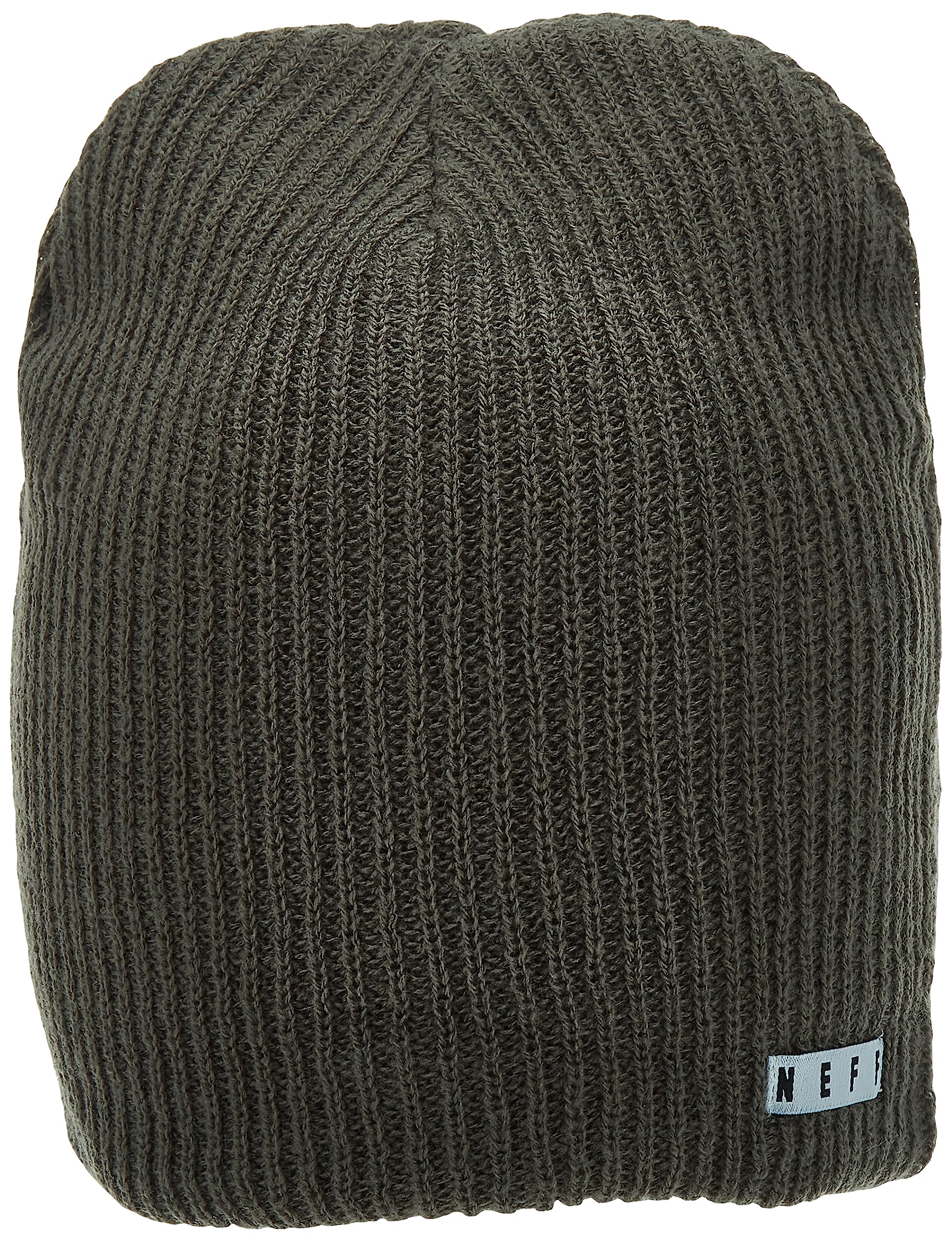 NEFF mens Daily Beanie, Warm, Slouchy, Soft Headwear Beanie Hat, Charcoal, One Size US