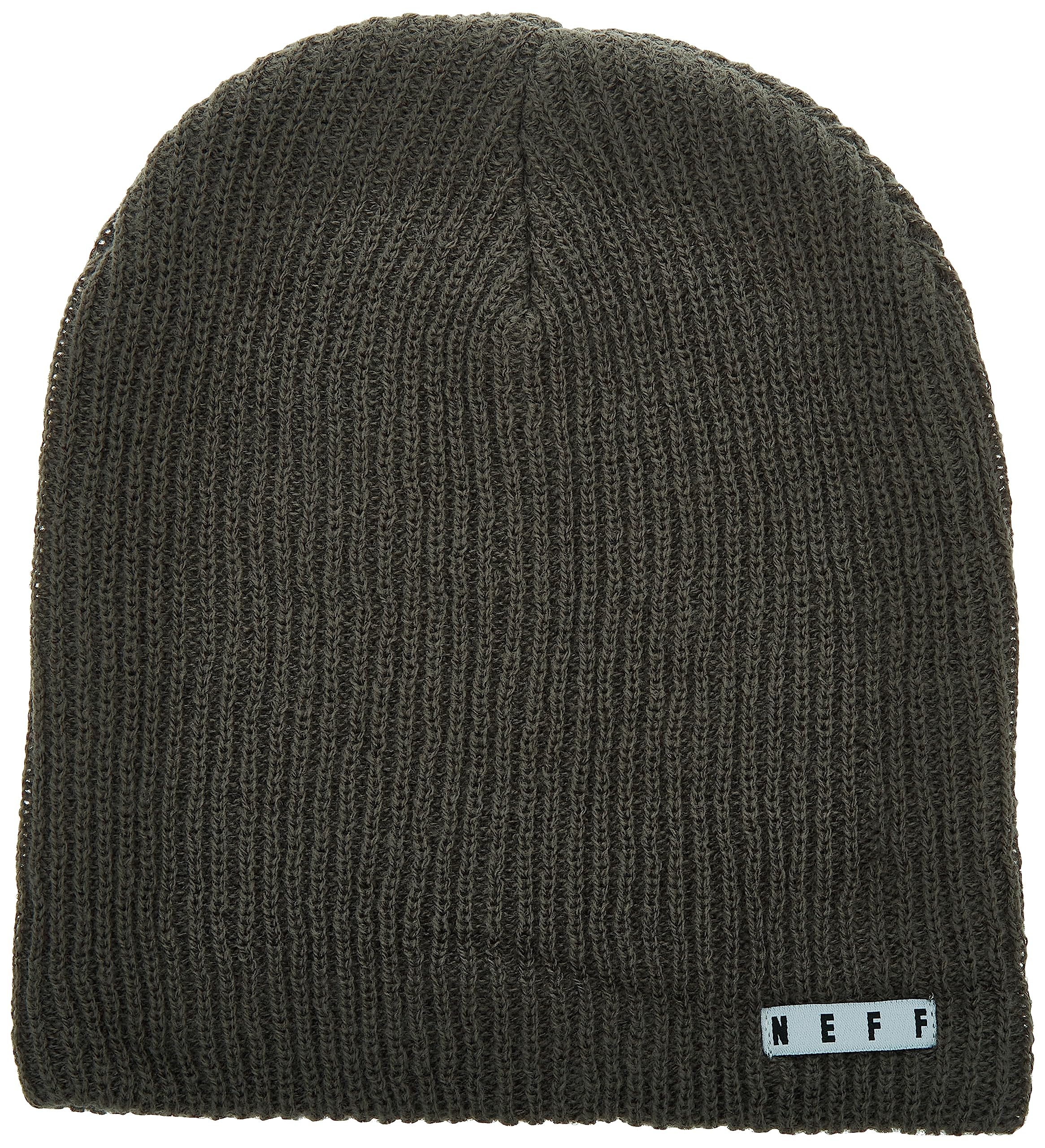 NEFF mens Daily Beanie, Warm, Slouchy, Soft Headwear Beanie Hat, Charcoal, One Size US