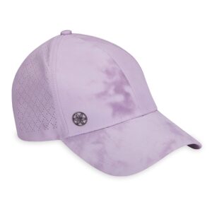 gaiam wander breathable pink tie-dye geo hat - cute women's baseball hat for summer, lightweight geo design, adjustable strap, moisture-absorbing sweatband for running & hiking, pink cap, blush