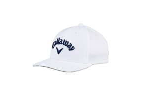 callaway golf performance pro tour cap collection headwear (os, white/navy)