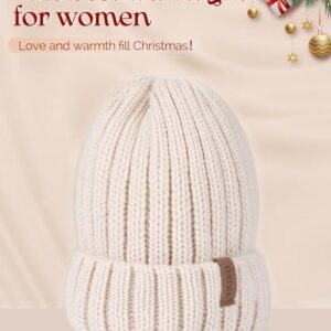 FURTALK Winter Hats for Women Fleece Lined Beanie Knit Chunky Womens Snow Cap