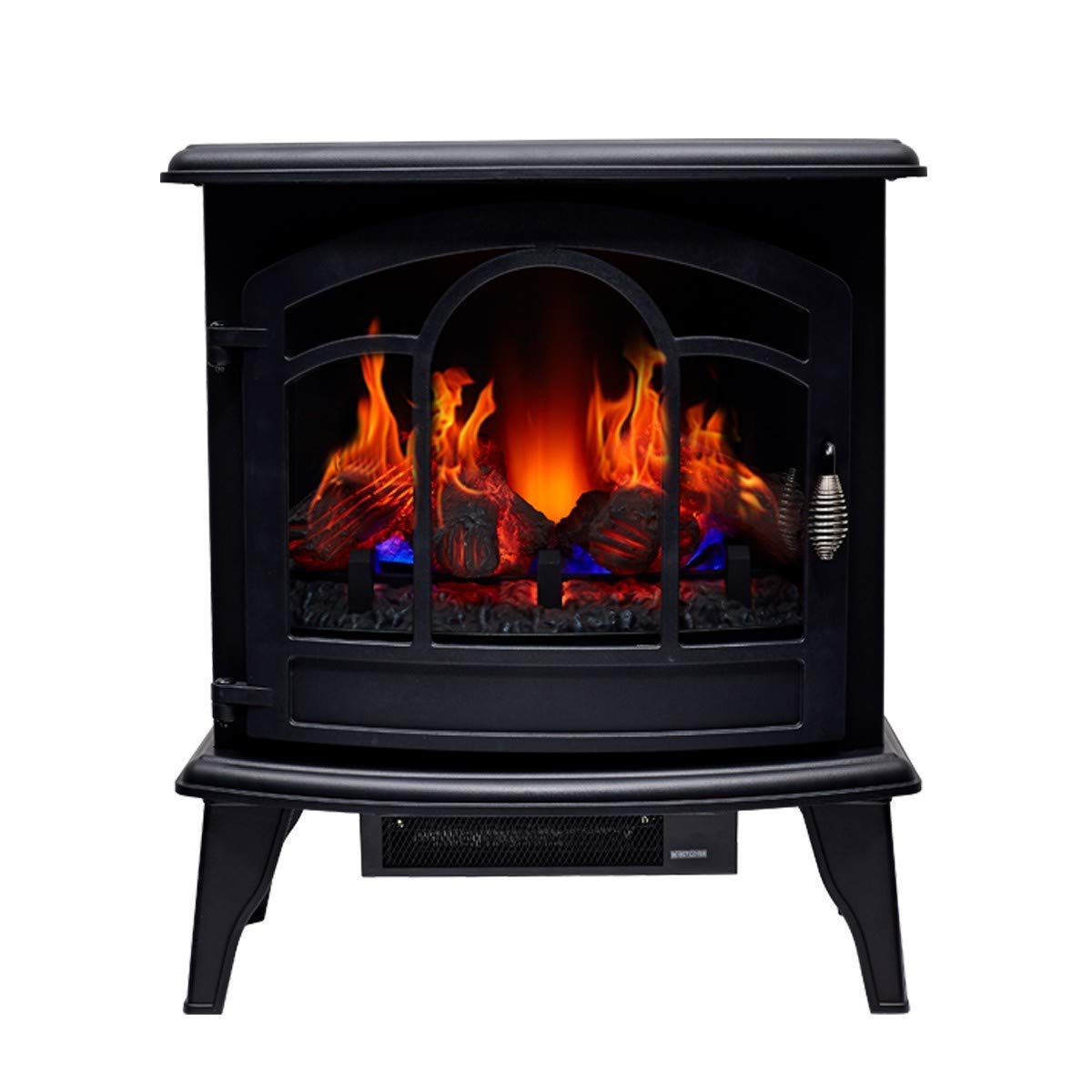 ROLTIN Electric Fire with Surround Mantelpiece Lights with Remote ...