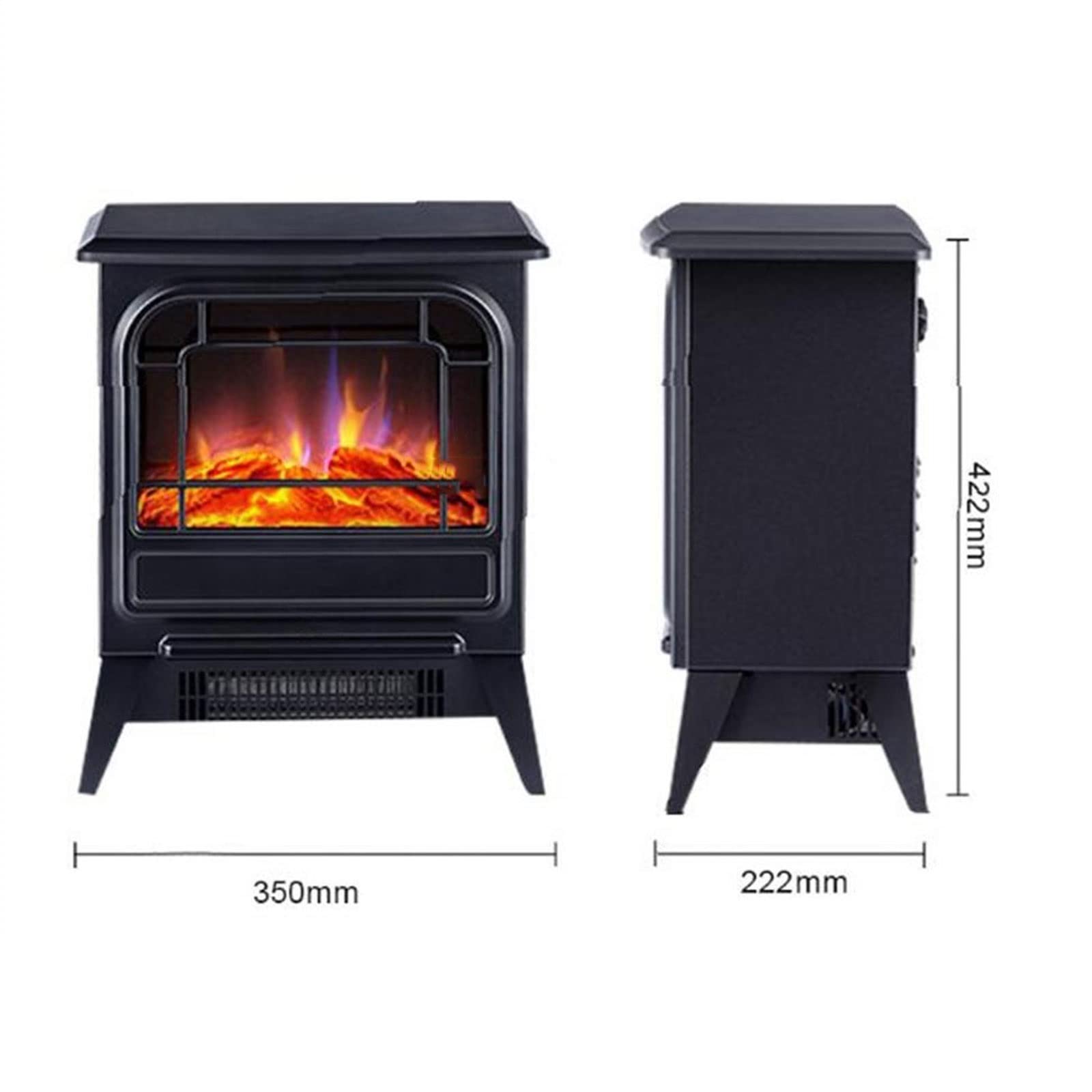 FEELIN Electronic Fireplace Water Vapor Fireplace Simulation Fire Electric Fireplace Heater Vertical Heater's Household Electric Heater to Office 220 V Electric Fireplace