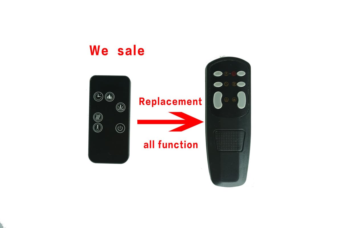 Remote Control for C-Hopetree CHTEFWTJ22AN2HD CHTEFWTJ34AN CHTEFWTJ42AN CHTEFITJ23B3 CHTEFITJ23B2 EFWTJ22A FSEFWTJ42AI2N Inset Fire Wall Mounted Electric Fireplace Heater