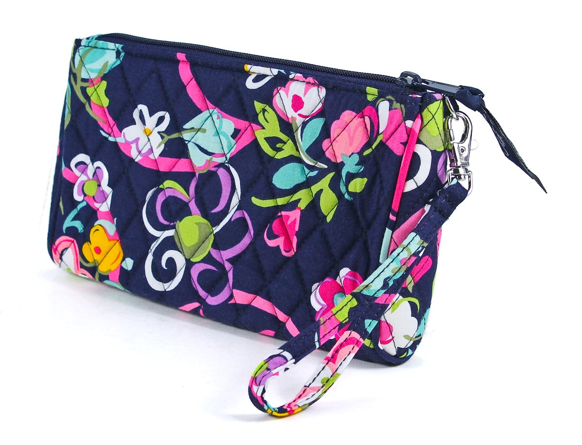 Vera Bradley Pushlock Wristlet in Ribbons