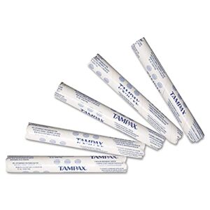 Hospeco Tampax Tampons for Vending Dispenser in Vending Tubes, Hospeco T500,(Case of 500), 7 Count, White