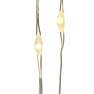 Kurt S. Adler 100-Light Battery Operated Warm White Twinkle Fairy Silver Wire Lights, 35.6-feet long