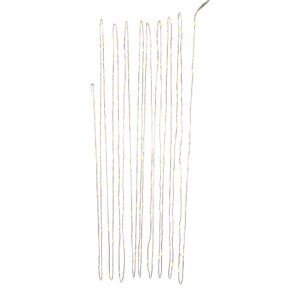 Kurt S. Adler 100-Light Battery Operated Warm White Twinkle Fairy Silver Wire Lights, 35.6-feet long