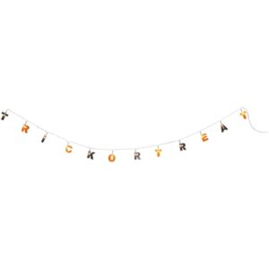 Fairly Odd Novelties Trick Or Treat String Light LED Halloween Battery Operated Portable Banner Festive Party Decoration,Multicolor