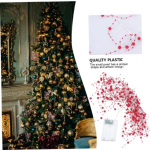 Uonlytech 1pc Light Post Christmas Hanging Light Pearl Beads Lights Birthday Hanging Decorations Berry Beaded Garland Lights Pathway Light Umbrella Pole Light Pearl Chain Fairy Plastic