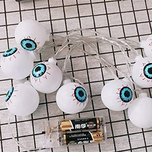 PVC LED Halloween Lamp,Party Battery Operated Eye Fairy Lamp Indoor Outdoor Garden Tree Decoration Wire Lamp